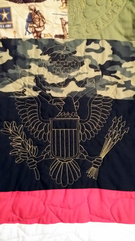 Design on Military Quilt