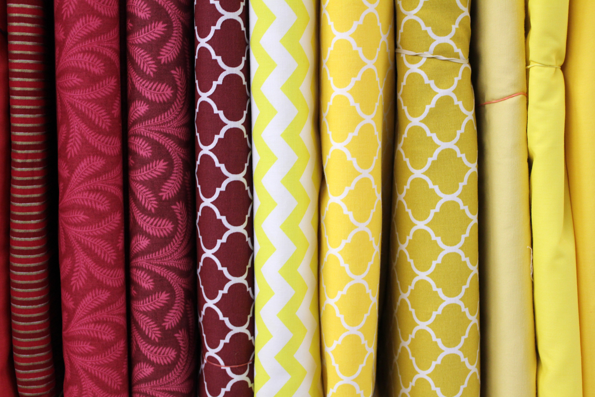 New Fabric Reds and Yellows