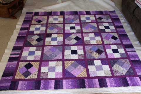 Purple Squares Quilt