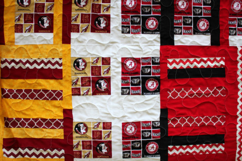 Seminole Crimson Tide Quilt