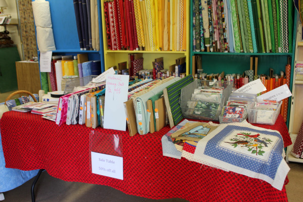Sale Table with Pre-Cut Squares