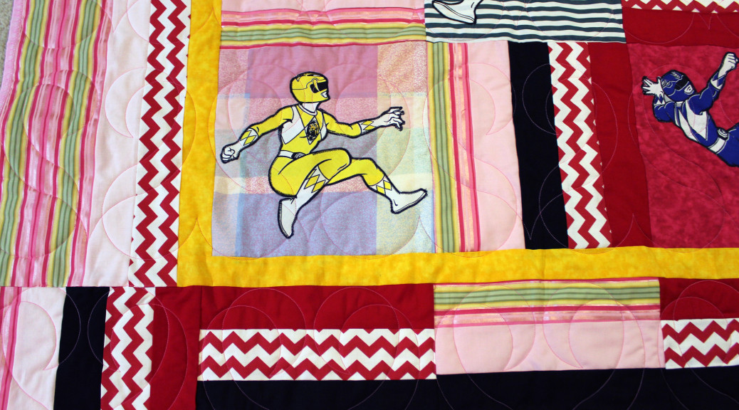 Alisa’s Power Rangers Quilt | Lady Bird Quilts