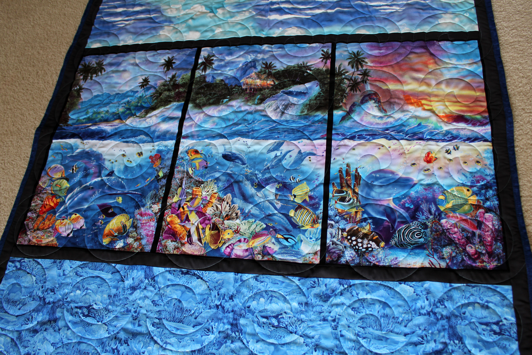 Clouds, Waves and Underwater Quilt