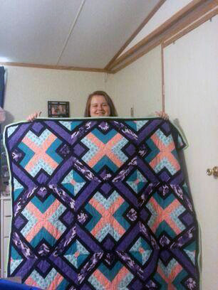 Cammie with 3 Dudes Quilt