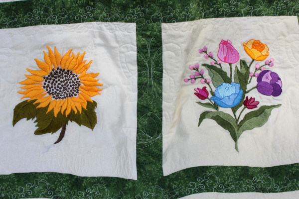 Embroidered Flowers