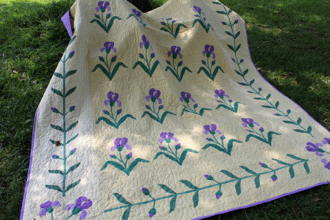 Quilt of Irises