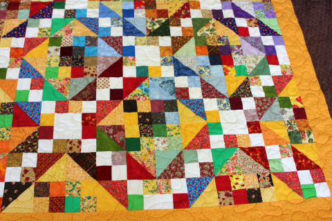 Four Patch Ladder Quilt