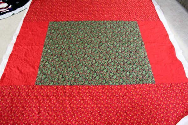 Back of Christmas Quilt