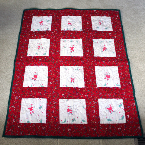 Musical Santa Christmas Throw