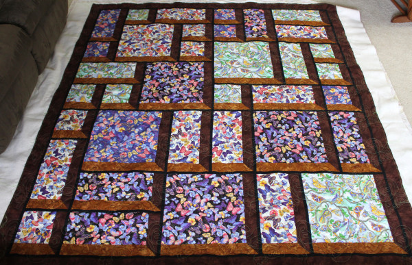 Butterfly Window Pane Quilt