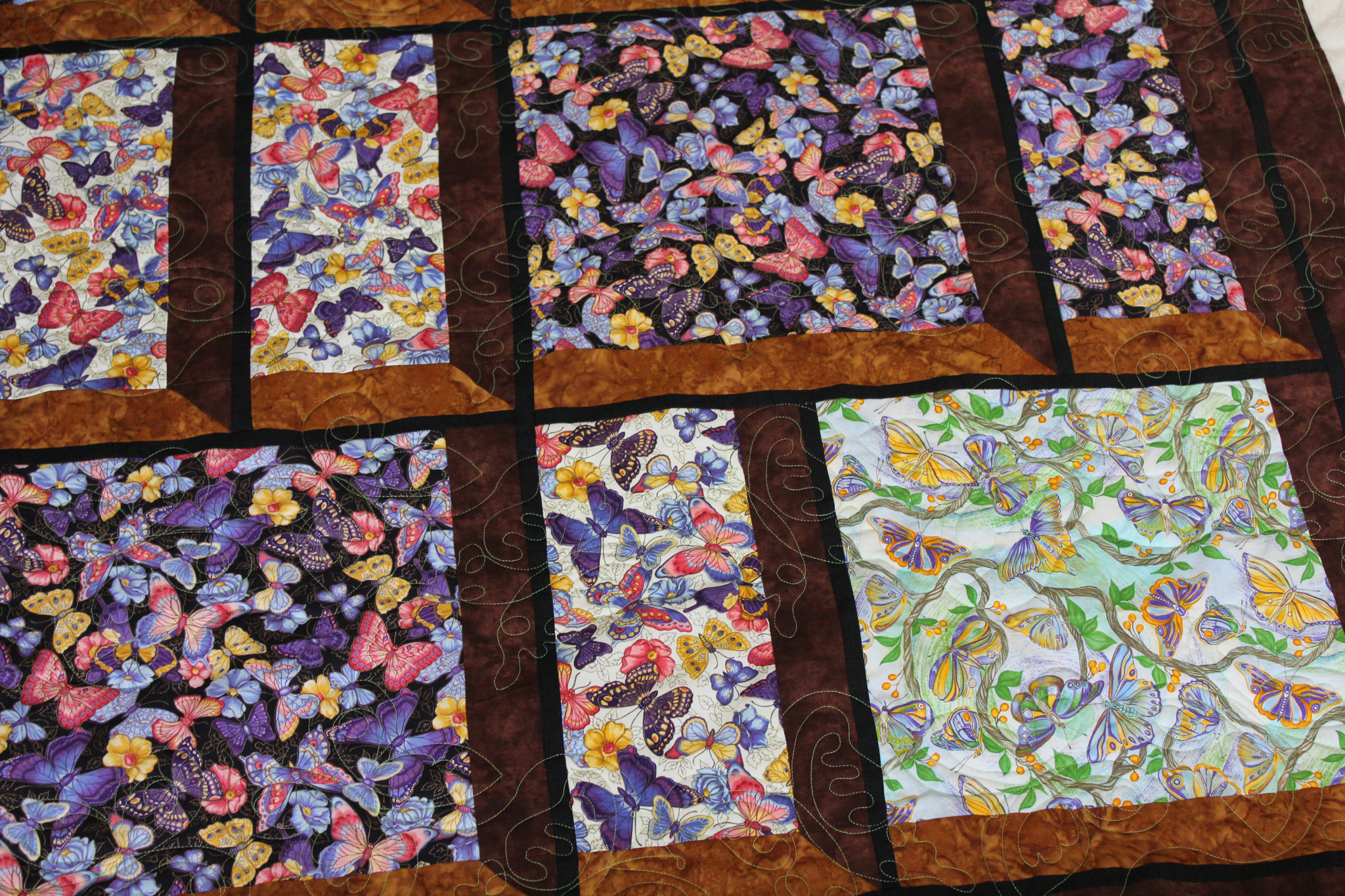 Butterfly Window Pane Quilt