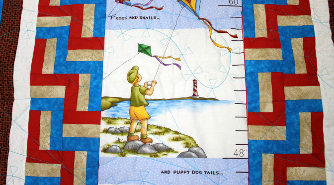 Growth Chart Baby Quilt