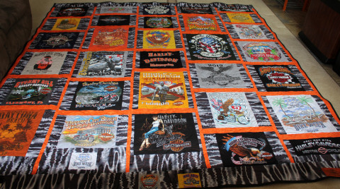 Harley-Davidson T-Shirt Quilt