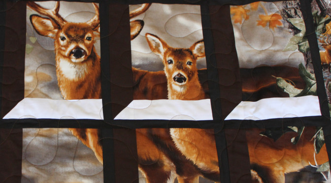 Deer in the Attic Window Quilt
