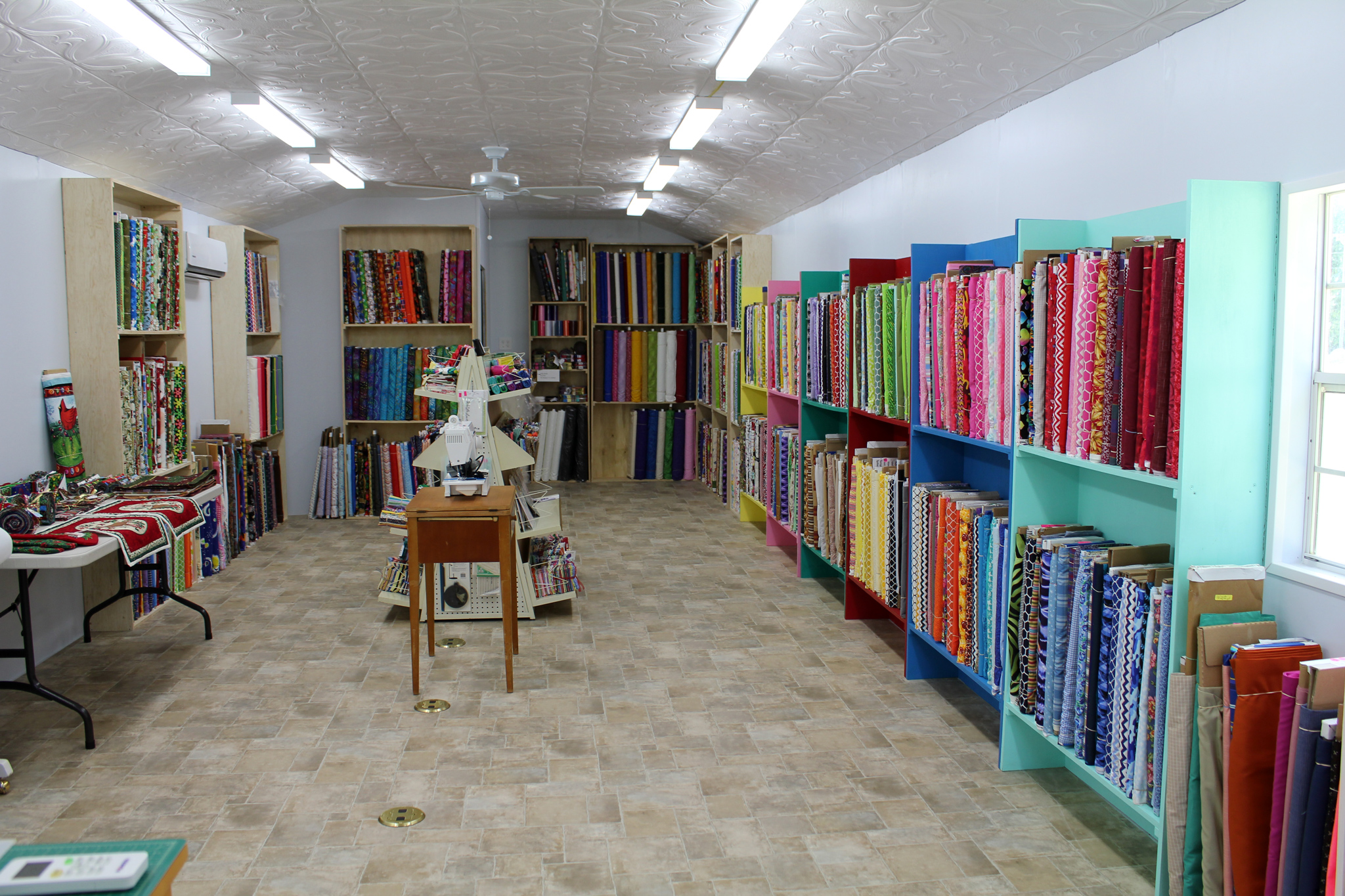 Lady Bird Quilts fabric shop interior