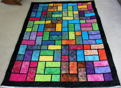 Batik Stained Glass Quilt