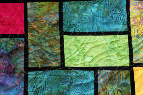Batik Stained Glass Quilt