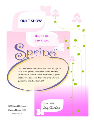 Spring 2017 Quilt Show