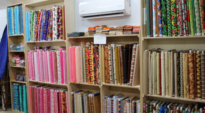 Fabric at Lady Bird Quilts