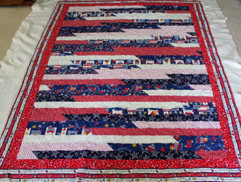 Patriotic Strip Quilt