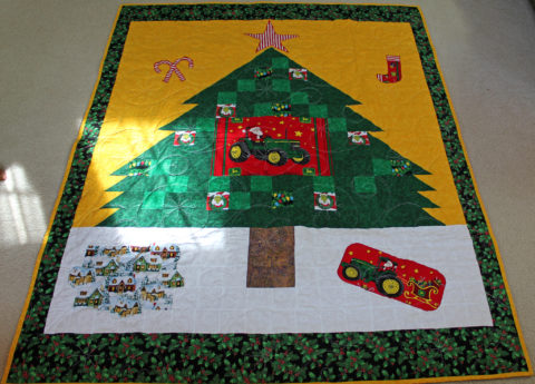 John Deere Christmas Tree Quilt