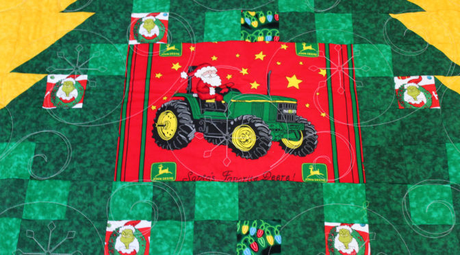John Deere Christmas Tree Quilt