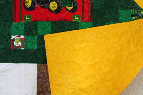 John Deere Christmas Tree Quilt