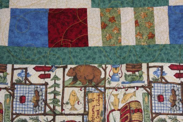 Canoes, Bears and Squares Quilt