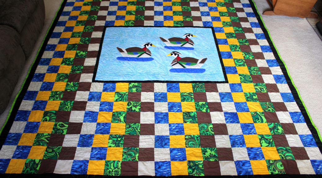 Ducks In Pond Appliqu Quilt Lady Bird Quilts