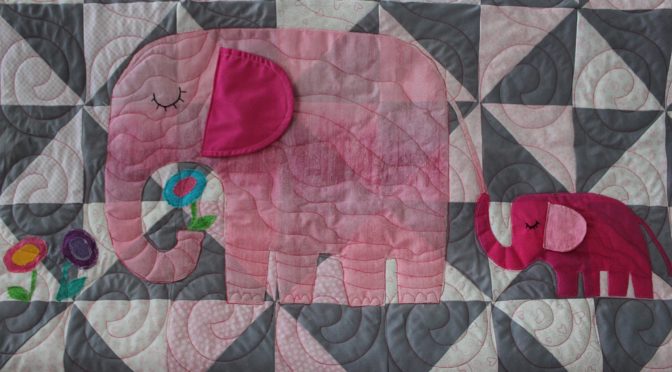E is for Elephant Baby Quilt!