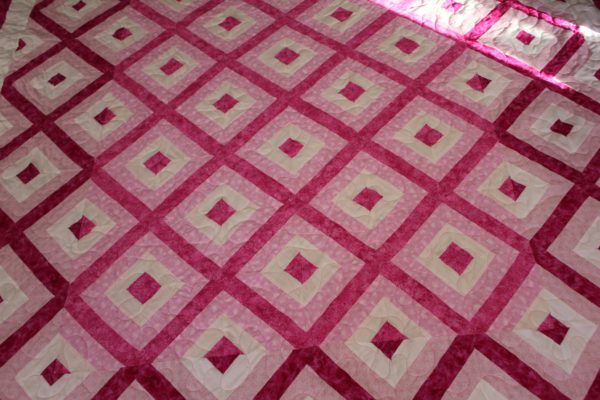 Pink Summer In The Park Quilt