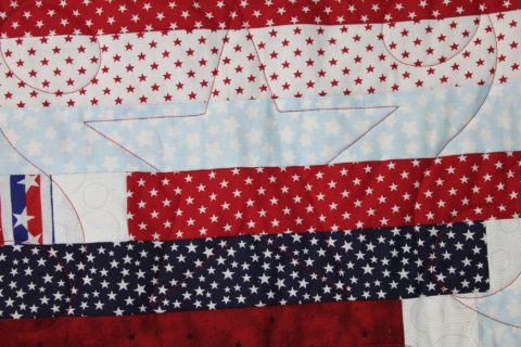 Patriotic Strip Throw