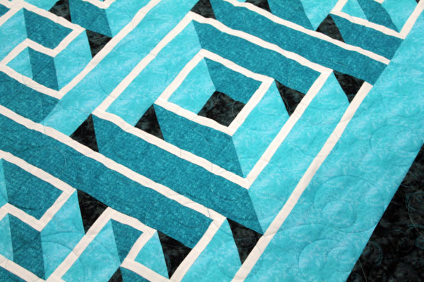 Turquoise Labyrinth Quilt