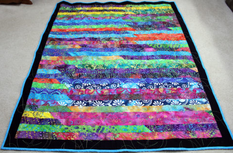 Batik Jelly Roll Throw