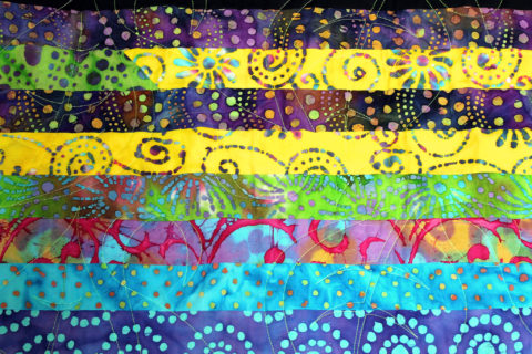 Batik Jelly Roll Throw