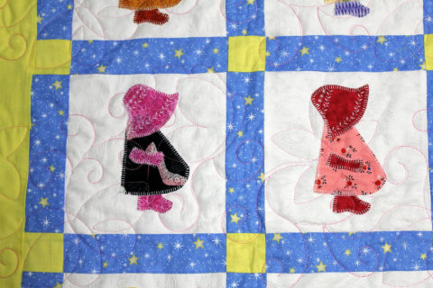 Sun Bonnet Sue Throw