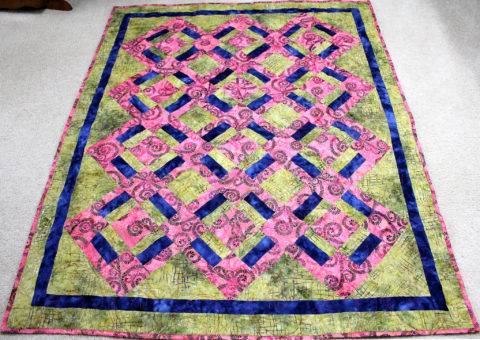 Pink and Blue Together Quilt