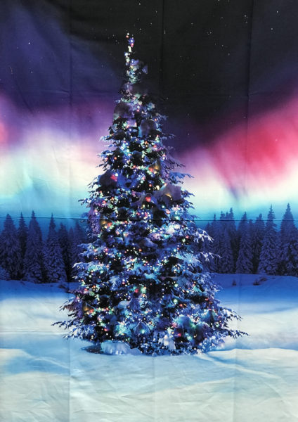 Aurora Borealis Christmas Tree Panel