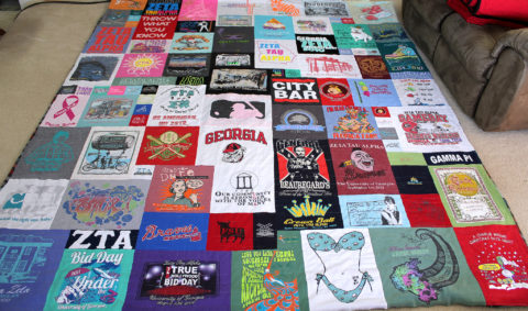 No Sash Georgia T-Shirt Quilt