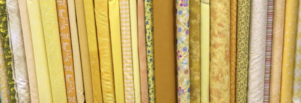 Yellow and Gold Cotton Fabric