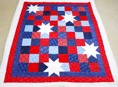 Red, White & Blue Throw