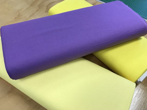 Lilac and Yellow Fabric
