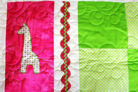 Elephant and Giraffe Baby Quilt