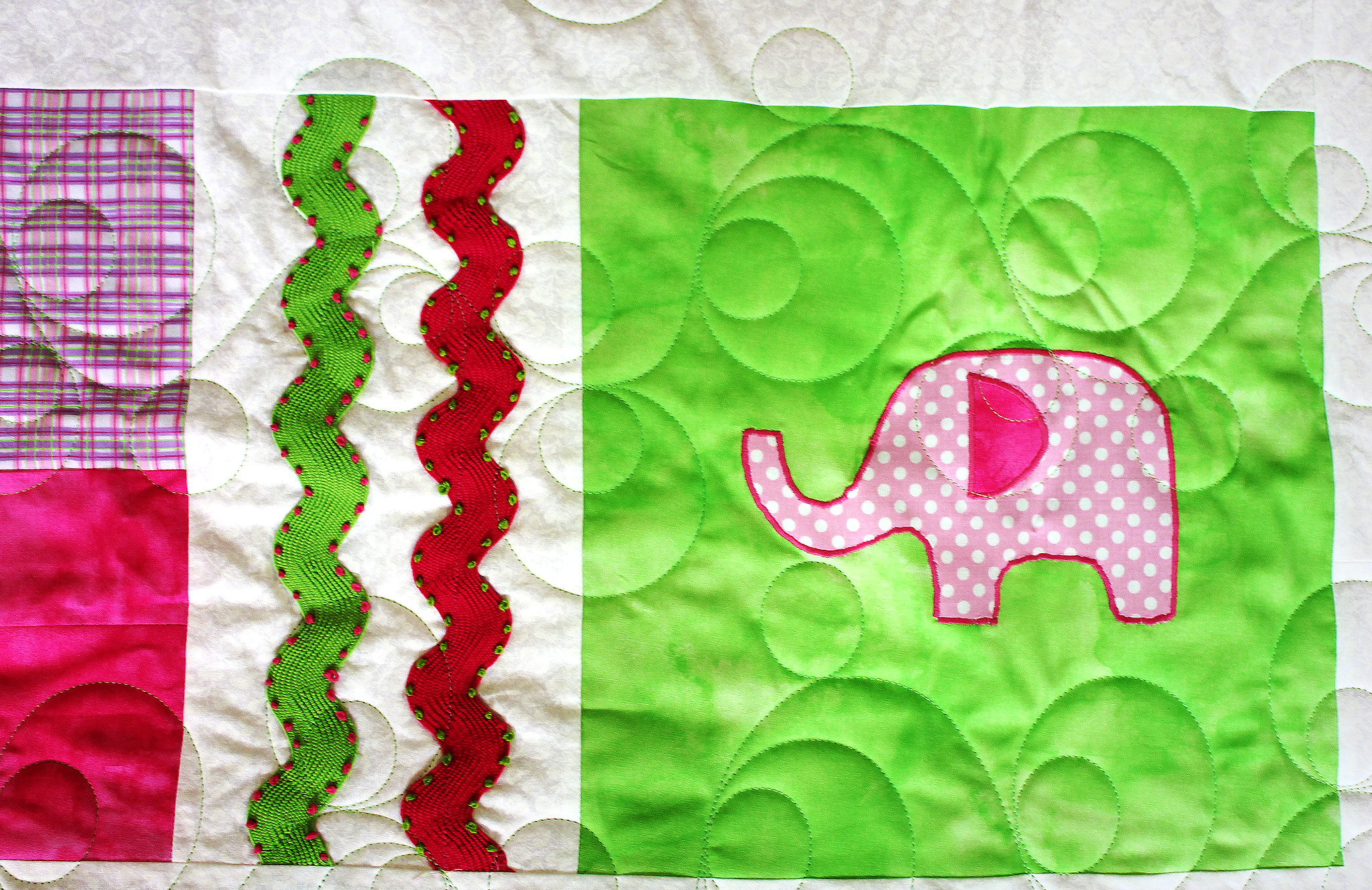 Elephant and Giraffe Baby Quilt