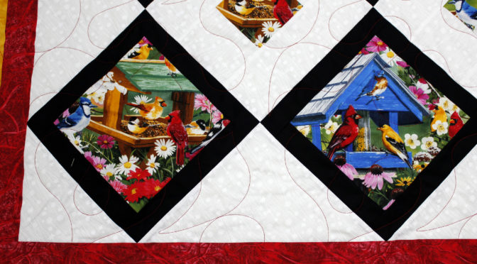 Bird Houses On Point Quilt