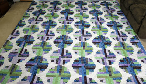 Audrey’s Circle Log Cabin Quilt