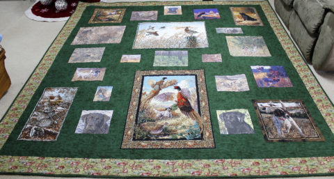 English Setter and Black Lab Quilt