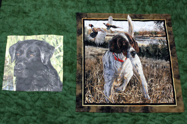 English Setter and Black Lab Quilt