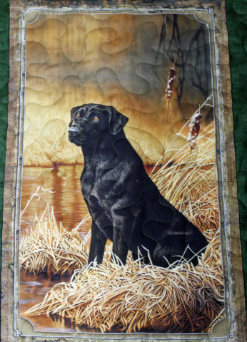 English Setter and Black Lab Quilt