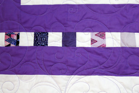 Patti’s Purple Patchwork Quilt